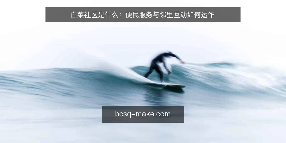白菜社区是什么：便民服务与邻里互动如何运作 — 从一次找不到人的求助说起 配图