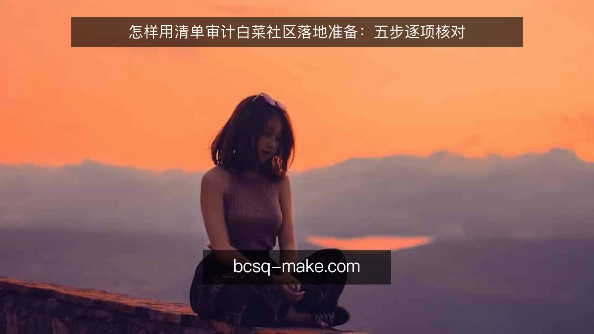 怎样用清单审计白菜社区落地准备：五步逐项核对